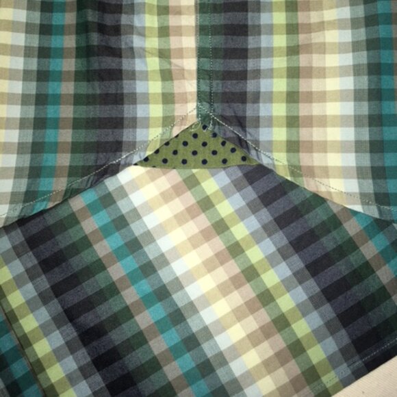 Tommy Bahama Men's 3XB Multicolor Stripe/Check Long Sleeve Shirt w/Contrast Cuff - Picture 5 of 7